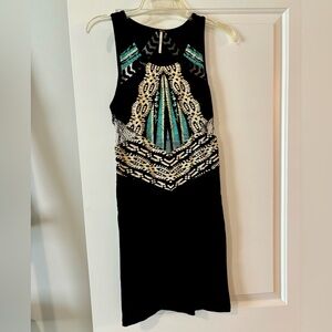 Free People bodycon mini dress with cutouts